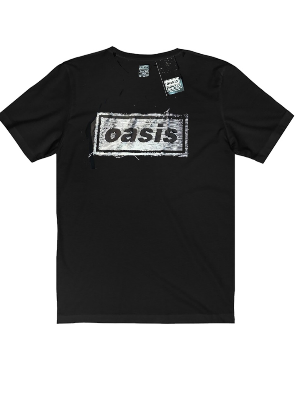 Oasis Live 25 Black Tee
